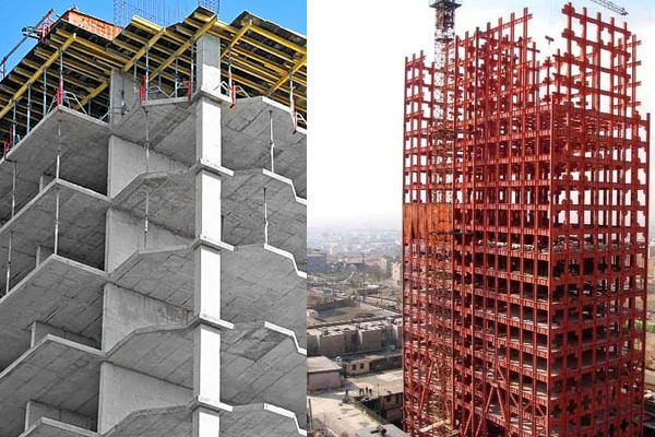 مقایسه سازه های بتنی و سازه های فلزی