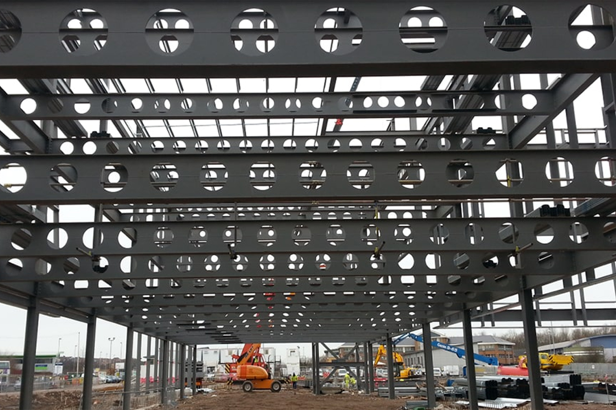 تیرآهن لانه زنبوری